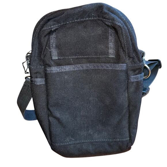 Vintage 90s Y2K Jansport Crossbody Bag Made in USA Black Small - Picture 4 of 11